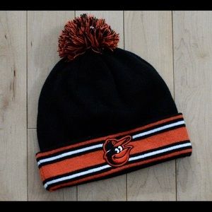 Baltimore Orioles Pom Winter Knit Hat